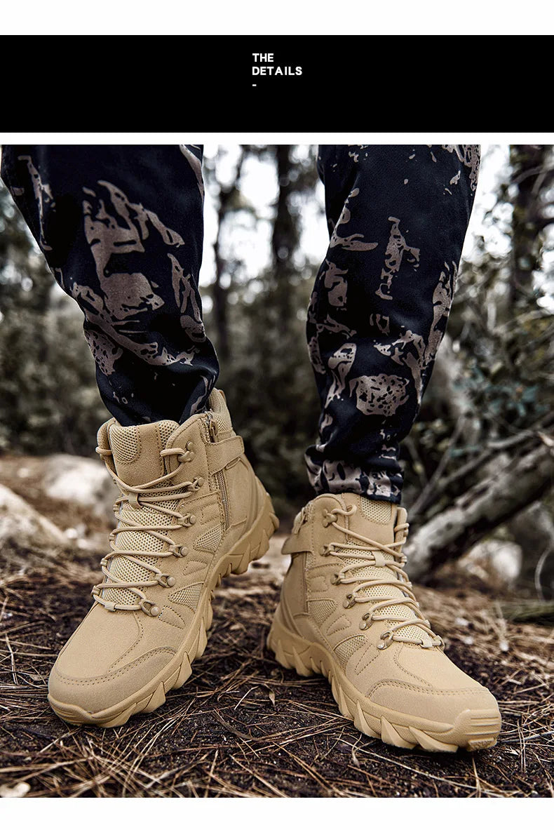 Men’s Tactical Combat Training Boots – Outdoor & Anti-Wear